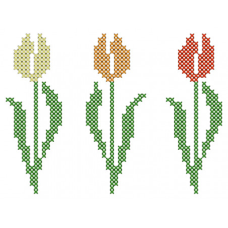 Linge imprimé Les tulipes