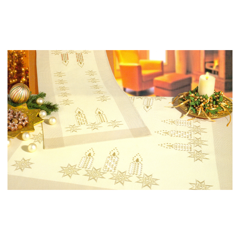 Nappe Hardanger bord brun 8 fils