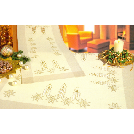 Nappe Hardanger bord brun 8 fils