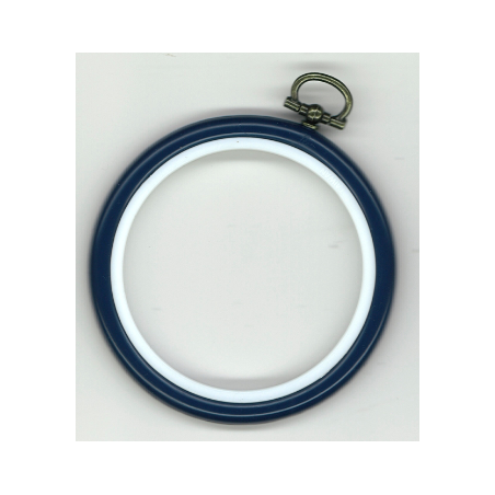 Cadre tambour bleu Ø 7.5 cm