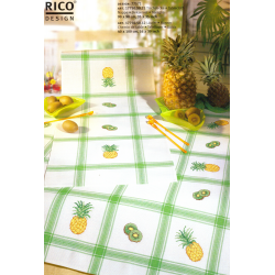 Chemin de table quadrillé vert