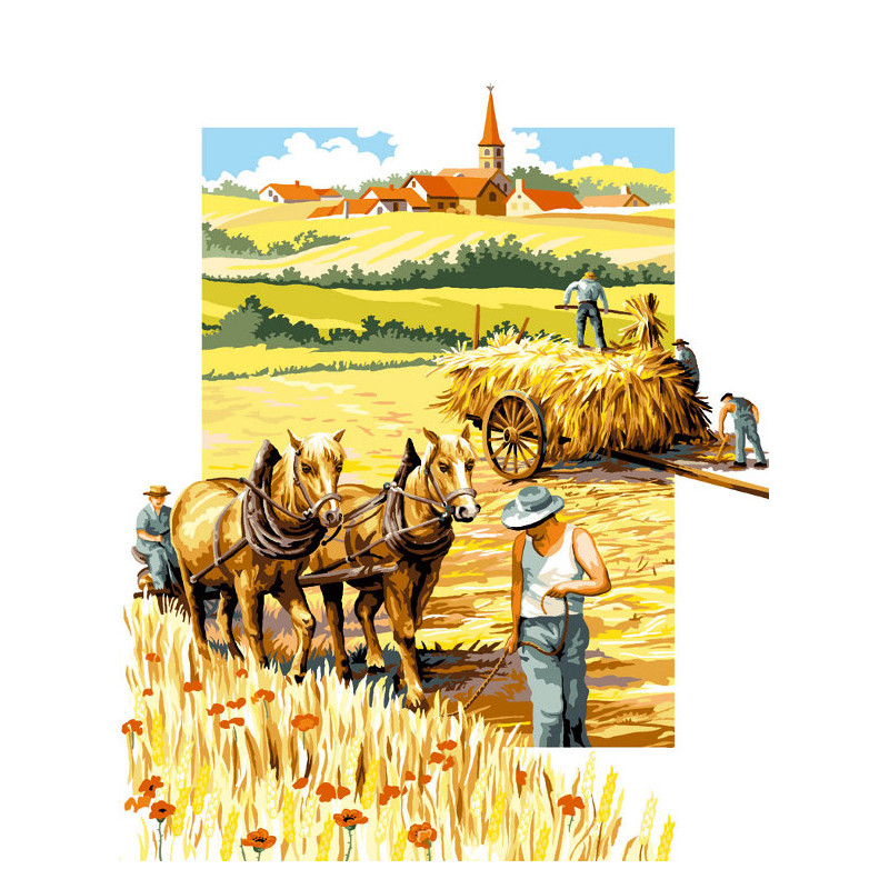 Canevas imprimé Ma campagne