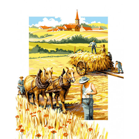 Canevas imprimé Ma campagne