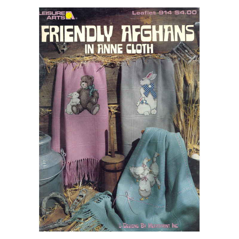 Livre Friendly Afghans in anne cloth