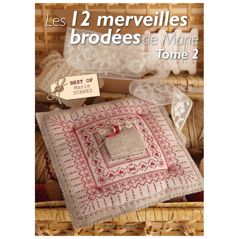 Livre les 12 merveilles brodées de Marie