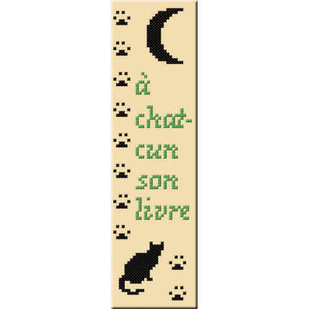 Marque page A chat-cun son livre