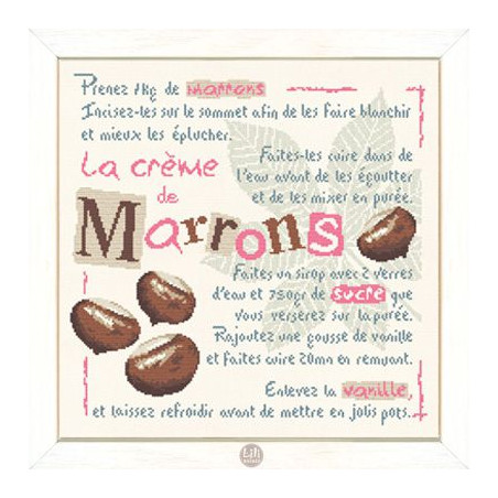 Fiche de Lili points La crème de marrons