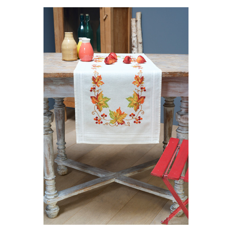 Kit chemin de table Feuilles d\'automne