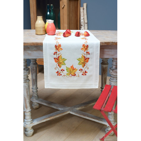 Kit chemin de table Feuilles d\'automne