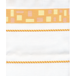 Linge carré jaune