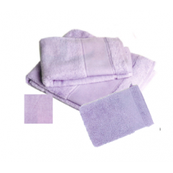 Gant de toilette mauve