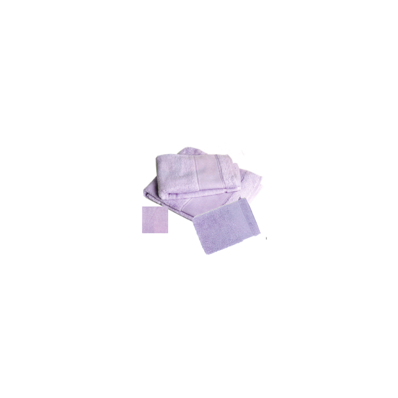 Gant de toilette mauve