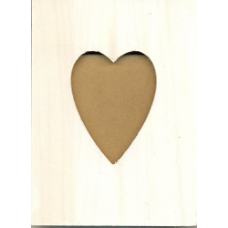 Cadre coeur en bois