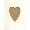 Cadre coeur en bois