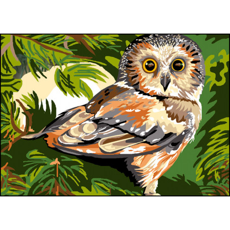 Canevas imprimé La chouette