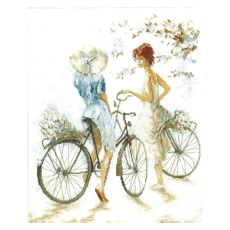 Kit Girls on bicycle