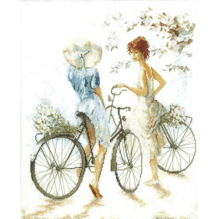 Kit Girls on bicycle