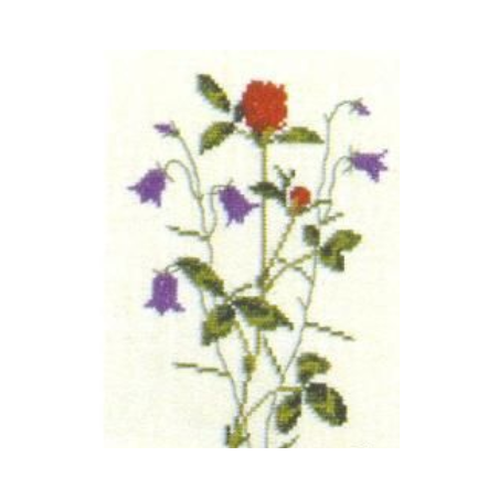 Kit fleurs rouges et violettes