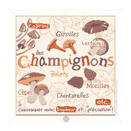 Fiche de Lili points Les champignons