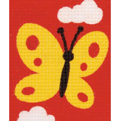 Kit tapisserie Un papillon jaune