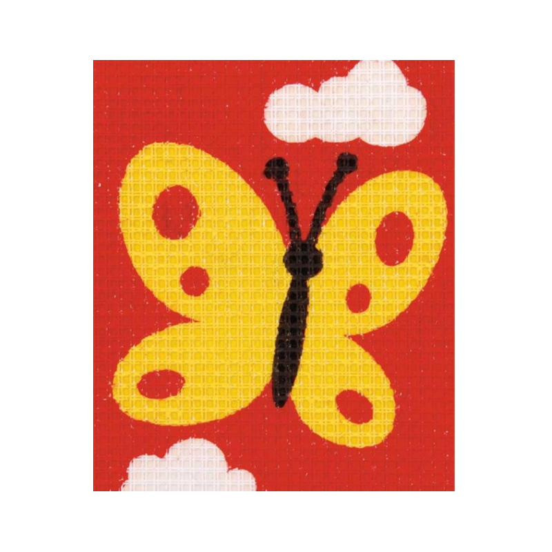 Kit tapisserie Un papillon jaune