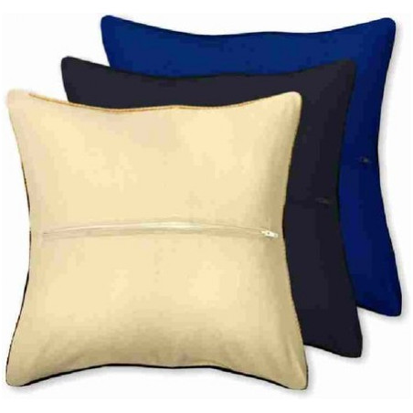 Dos de coussin en coton MARINE