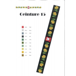 Fiche modèle pour ceinture