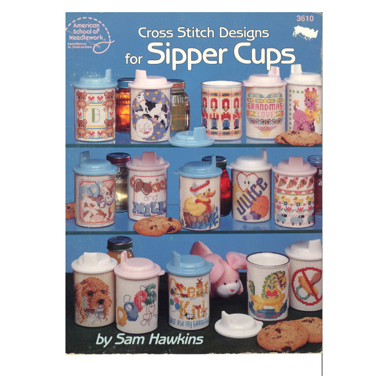 Cross stitch designs for sipper cups