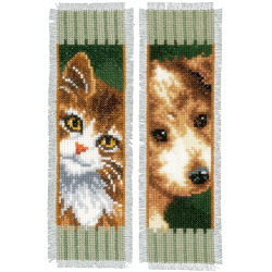 Kit marque-page Chat et chien lot de 2