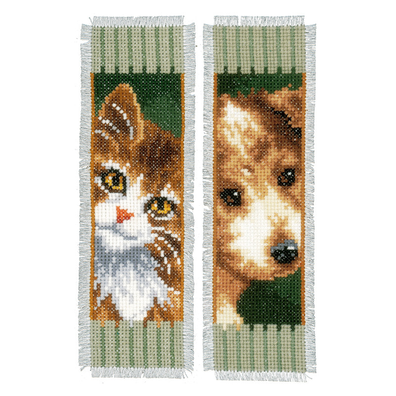 Kit marque-page Chat et chien lot de 2