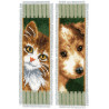 Kit marque-page Chat et chien lot de 2