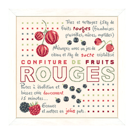 Fiche de Lili points Confiture de fruits rouges
