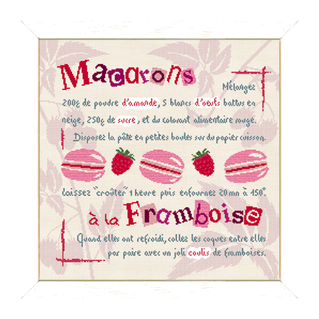 Fiche de Lili points Macarons à la framboise