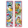 lot de 2 marque-page Oiseaux en hiver