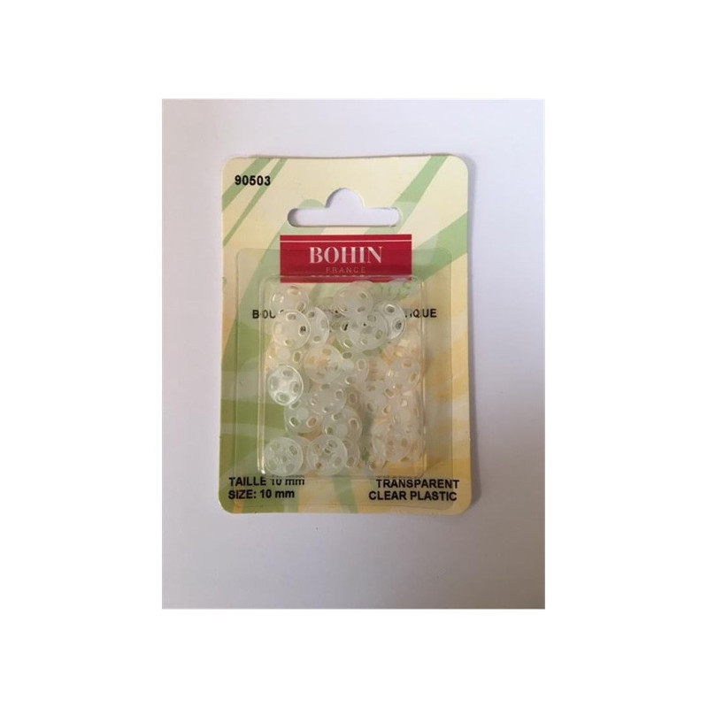 Bouton pression en plastique