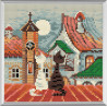 Diamond Painting City & Cats. spring