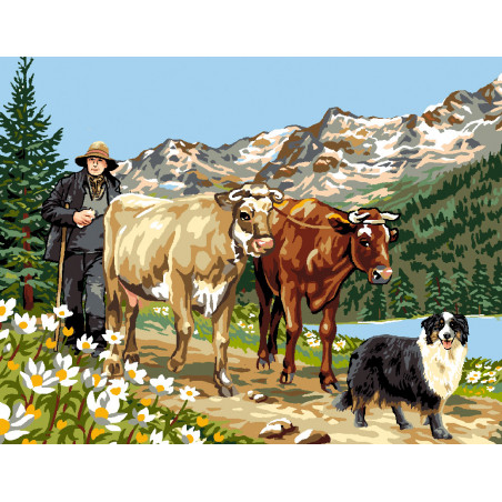 Canevas imprimé Au bord du lac