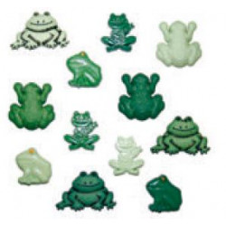 Boutons décoratifs Fun frogs