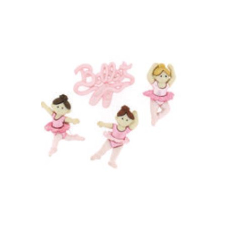 Boutons décoratifs Little ballerinas