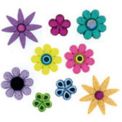 Boutons décoratifs Flower power