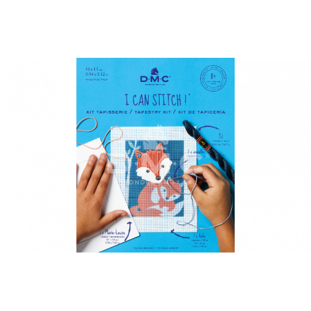 Kit tapisserie point long Gaspar le renard