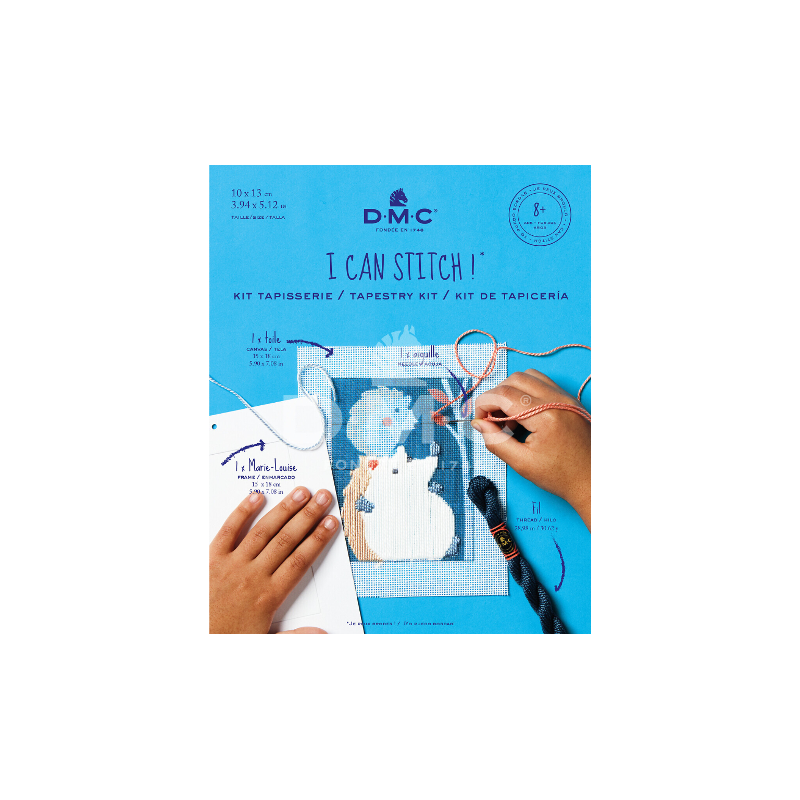 Kit tapisserie point long Zebulon le hérisson