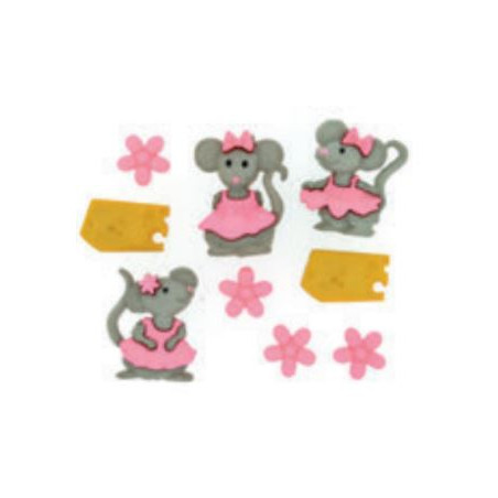 Boutons décoratifs The Mice Girls