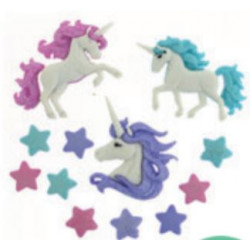 Boutons décoratifs Magical unicorns