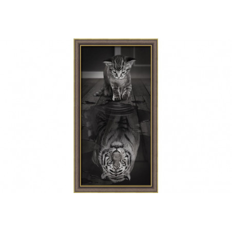 Diamond Painting Tigre à l\'intérieur