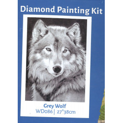 Diamond Painting Grey Wolf