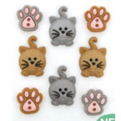 Boutons décoratifs Happy Kitties