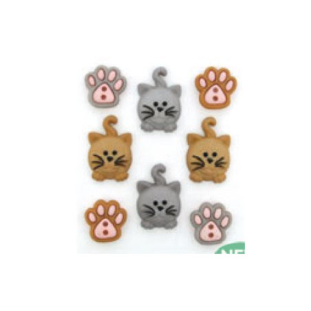 Boutons décoratifs Happy Kitties