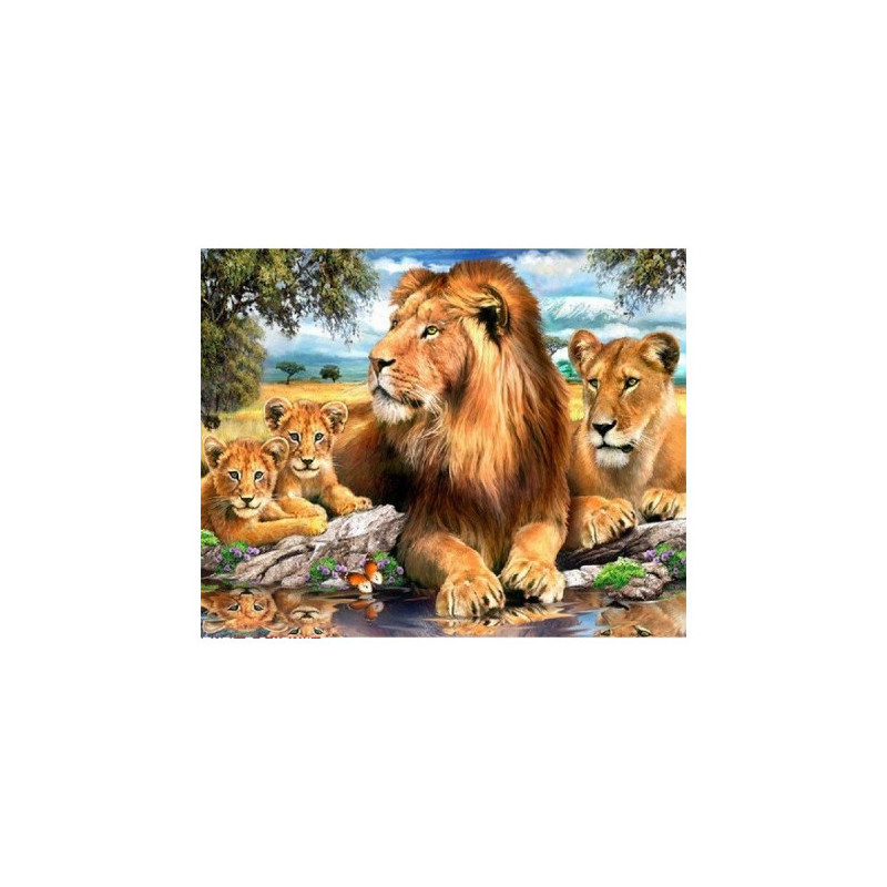Diamond Painting Lions