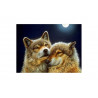 Diamond Painting Un couple de loup